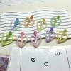 Heart-shaped hair clips, plastic heart-shaped seamless clips, bangs broken hair clips, iron clips Specification image
